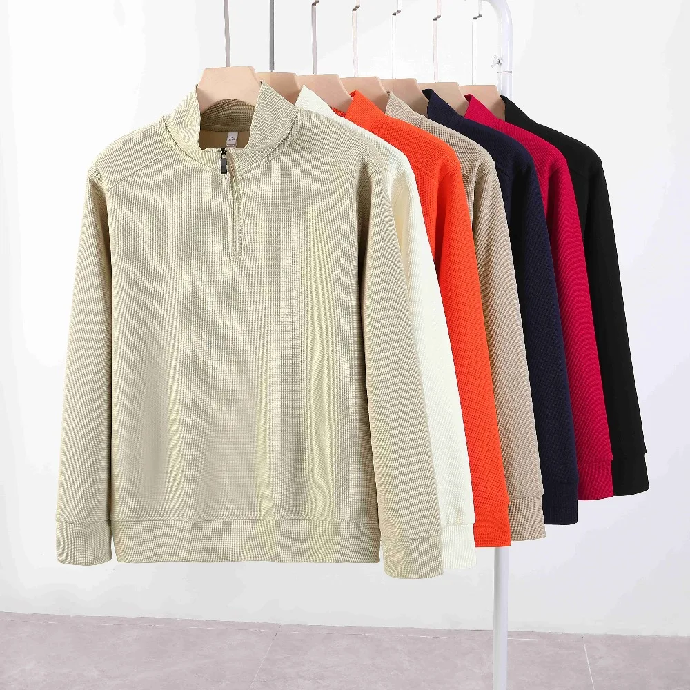 

Модный деловой корейский мужской и женский повседневный свитер с воротником-стойкой, осенне-зимний свободный уличный топ с длинными рукавами