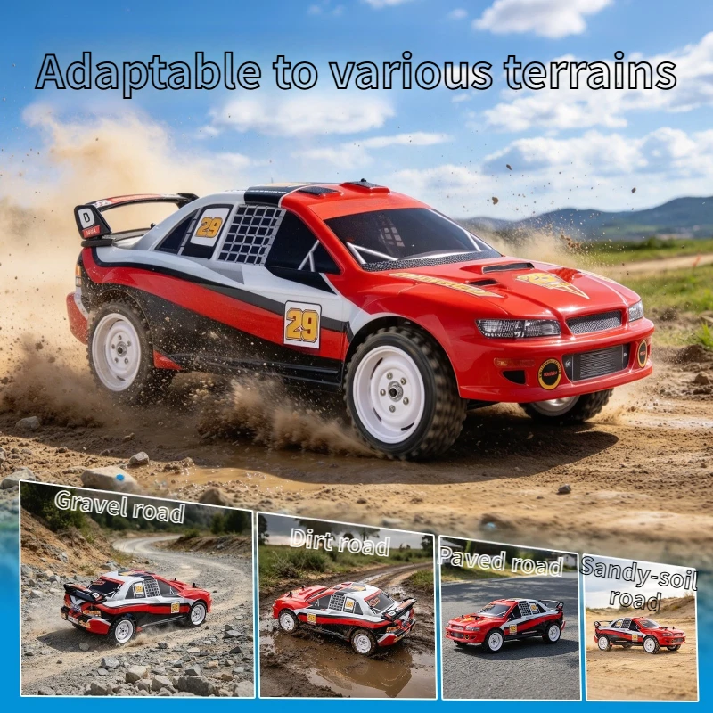 1/10 Scale RH1076 RC Rally Car 4WD Electric Racing Model Hobby Collectible Toy Gift for Adult RC Enthusiasts