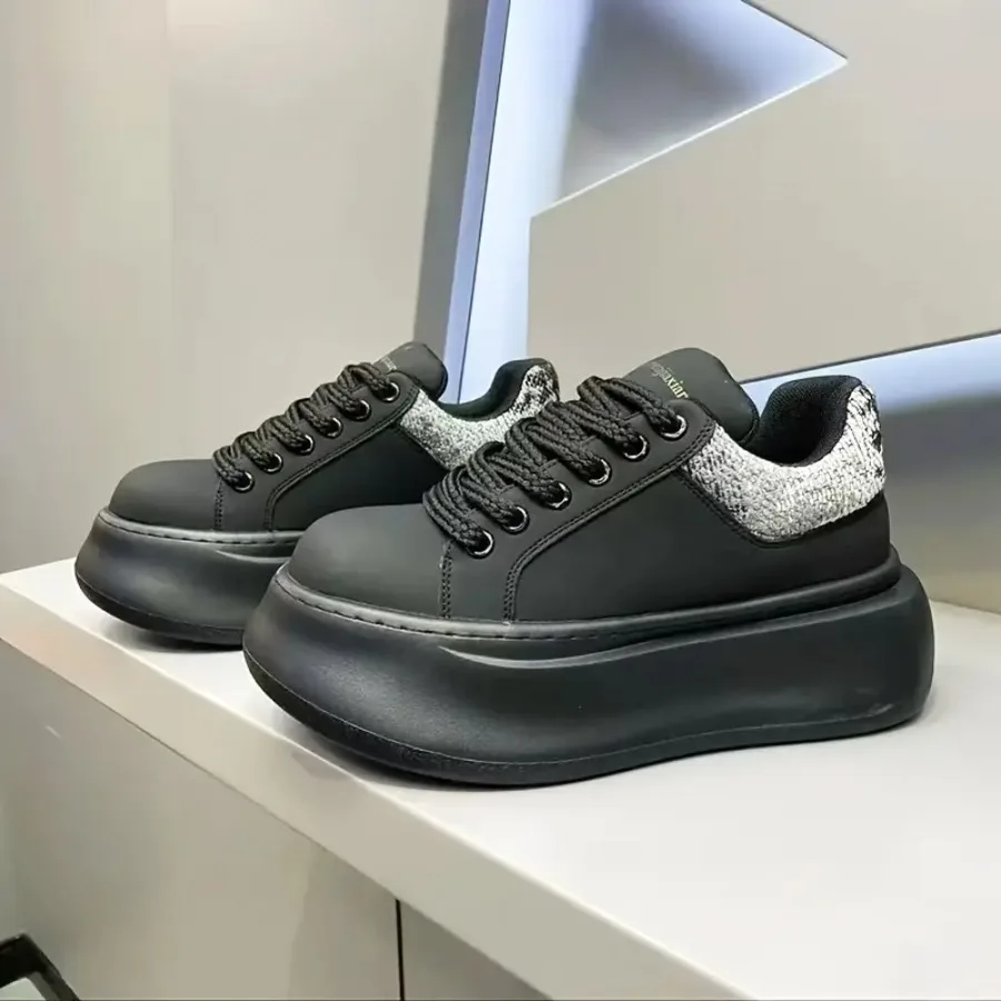

Men's High-Quality Fashionable Trendy Perfect Choice: Breathable Lightweight New Thick-Soled Men's Casual Height-Increasing Pop
