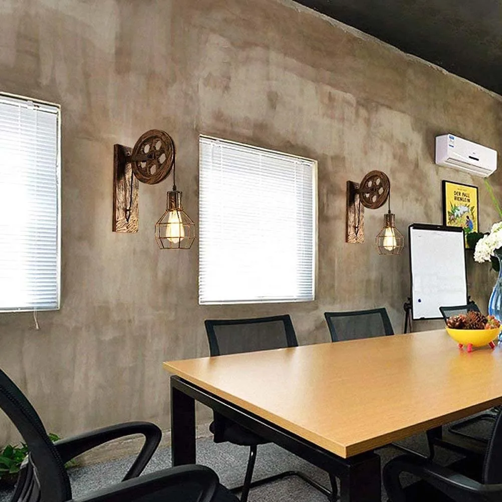

Retro Wall Lamp Decorative Lantern Suspension Light Pendant Lamp Loft Vintage Metal Saving LED Modern Bar Hotel