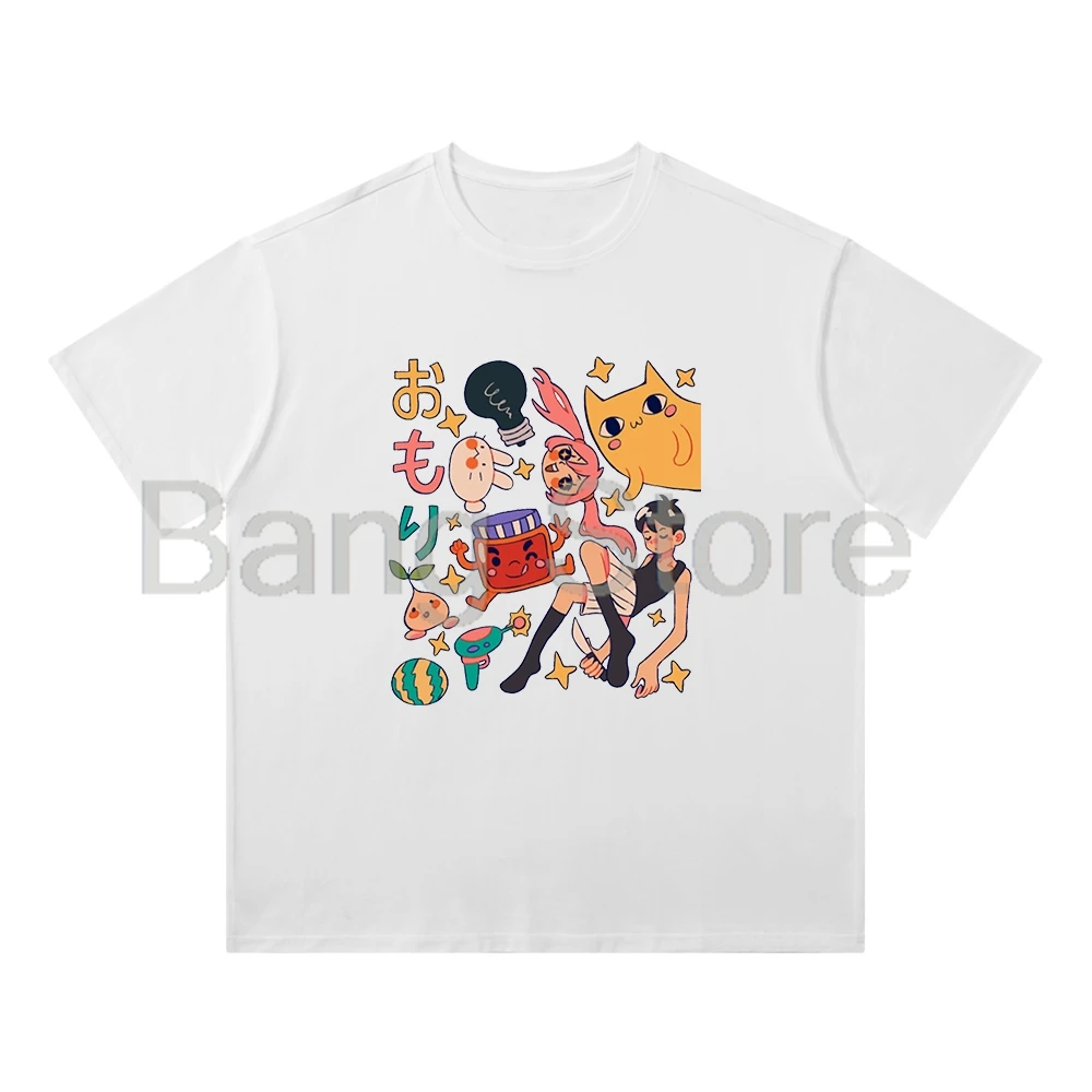 Omori Merch Cotton Tee Unisex T-shirt Crewneck Short Sleeve Tops