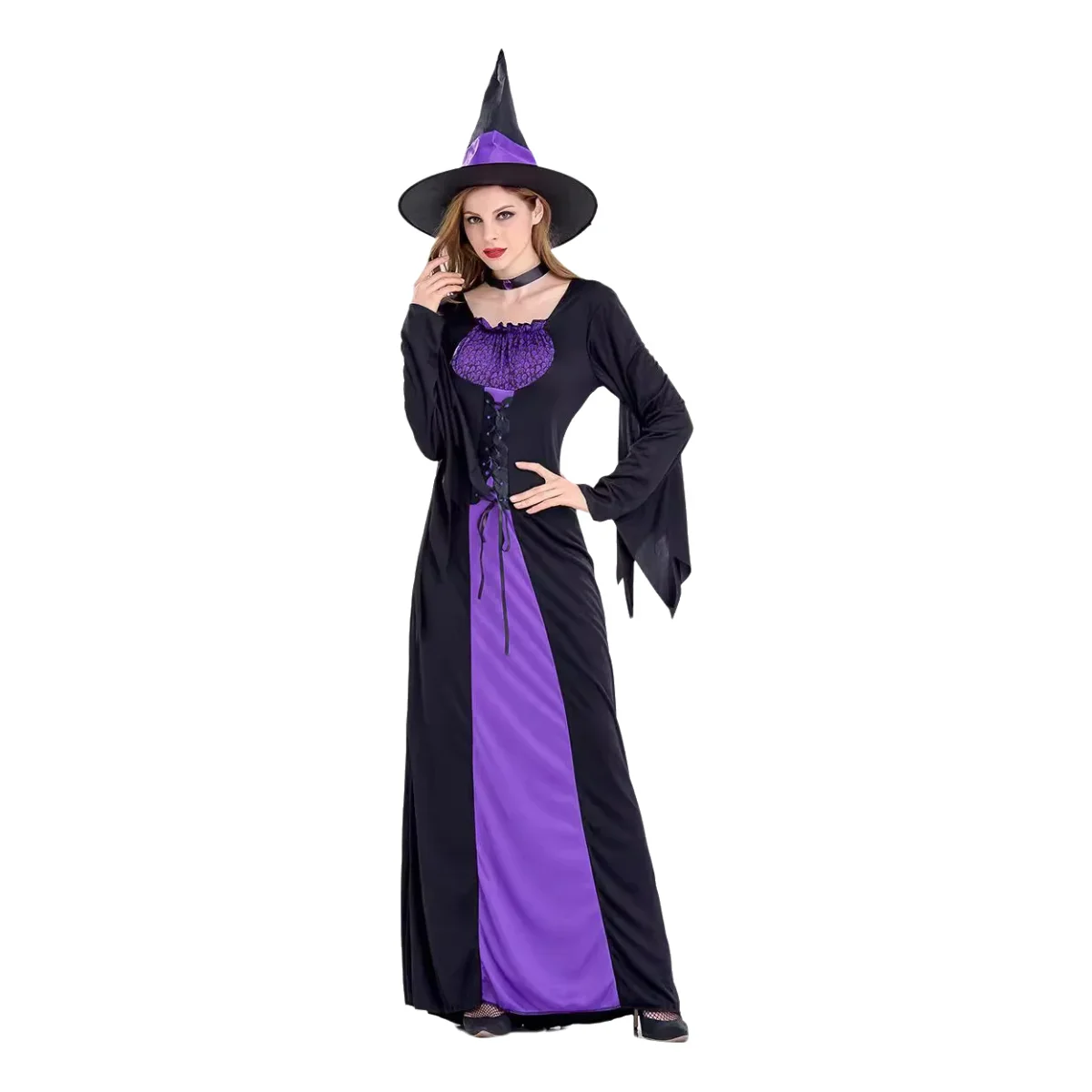 

Хэллоуин готическая ведьма костюмы для косплея женское сексуальное платье ведьмы со шляпой карнавальная вечеринка исполнительная одежда