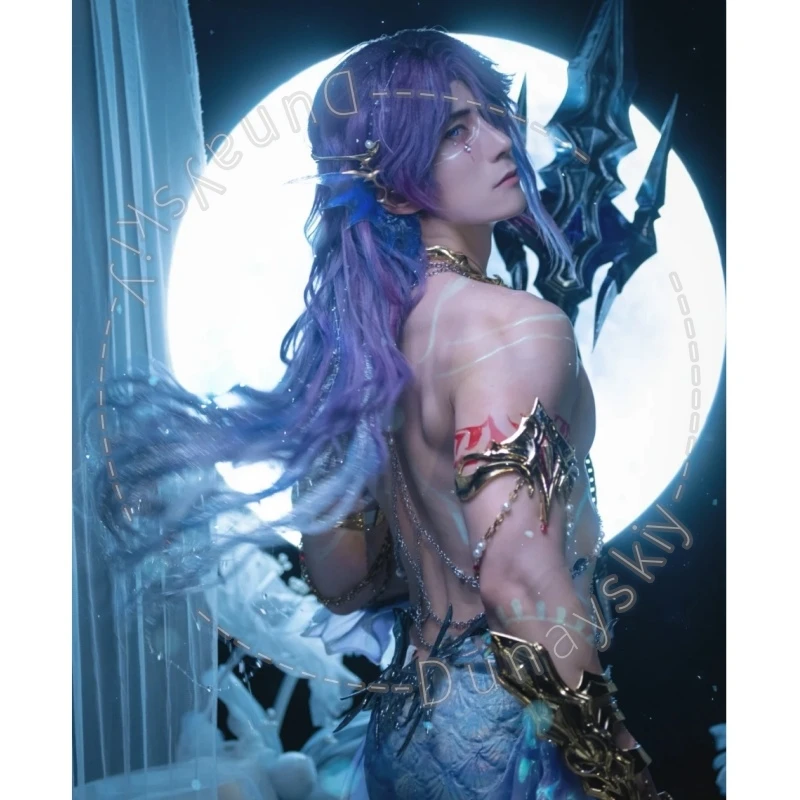 

Rafayel Lemurian Sea God 3D Polylactic Acid Props Anime Game Love And Deepspace Cosplay Accessories Earring Earwear Headwear Cos