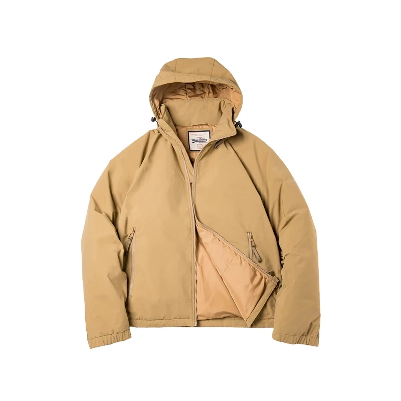 Maden Japanse Retro Witte Eend Donsjack Winddichte Warme Jassen Met Capuchon Winter Outdoor Jas Dikke Parka 'S Lichtgewicht Overjas