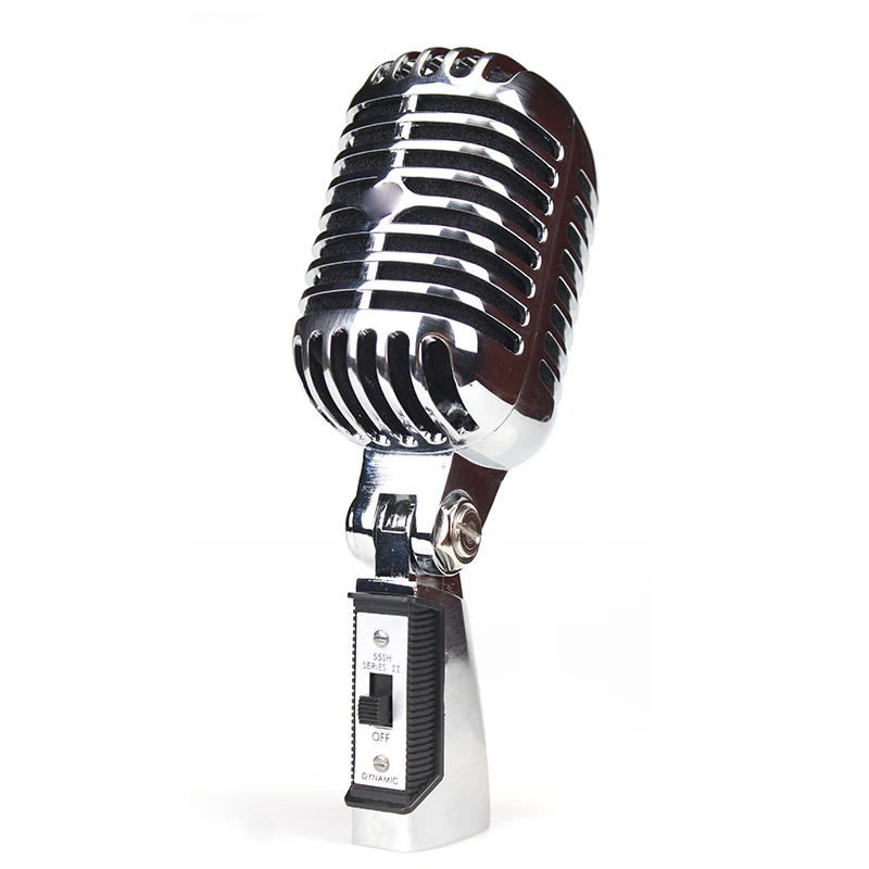 55SH SERIES II Metal Vintage Microphone Simulation Classic Dynamic Vocal Mic Wired Microphone Recording for Karaoke Recording