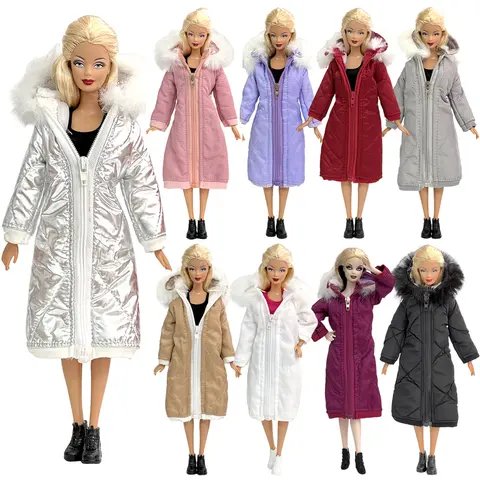 NK Fashion Doll Coat 11.5 inch Doll Clothes Costume Winter Cotton Coat  1/6 Doll Grown  Winter Dress 30CM Dolls Accessories JJ