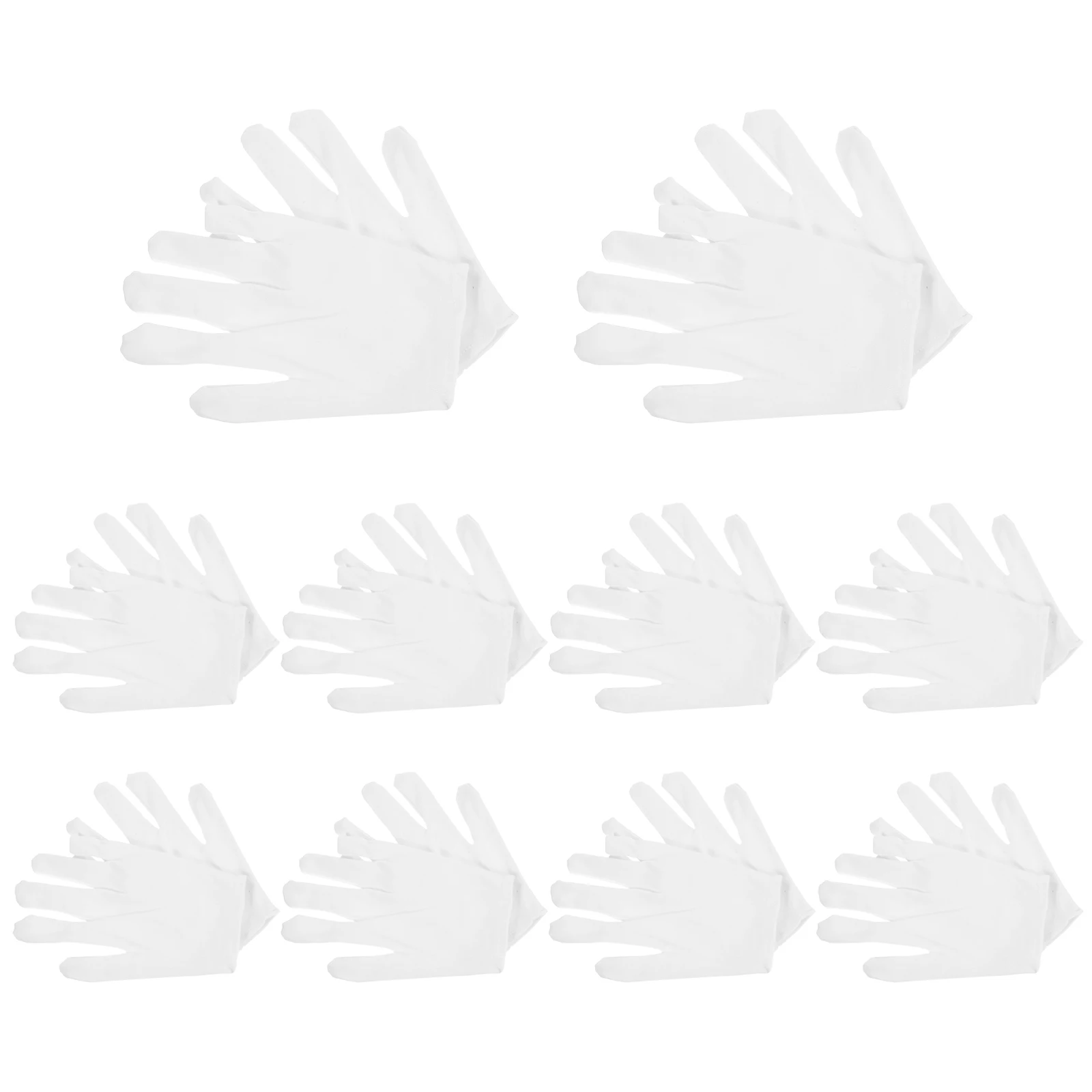 

10pcs Jewelry Gloves Dust Free Sweat Proof Inspection Liners Stretch Soft Reusable for Exhibitions Coins Collecting