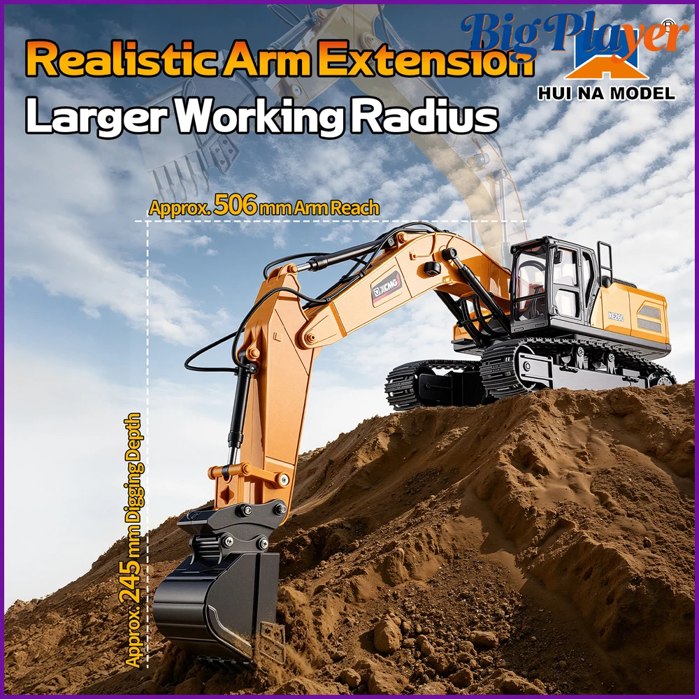 Huina XE260 RC Alloy Excavator - Rc Excavator Hydraulic ulasan dan harga