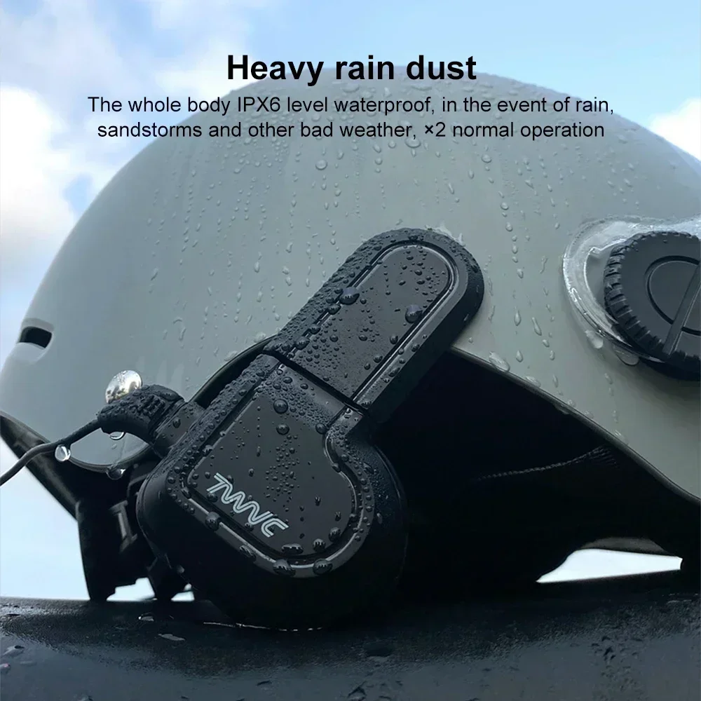 

X2 Motorcycle Bluetooth Helmet Headset 600mAh BT5.0 Monaural or Binaural Waterproof Voice Control Hands-Free Call Music Player