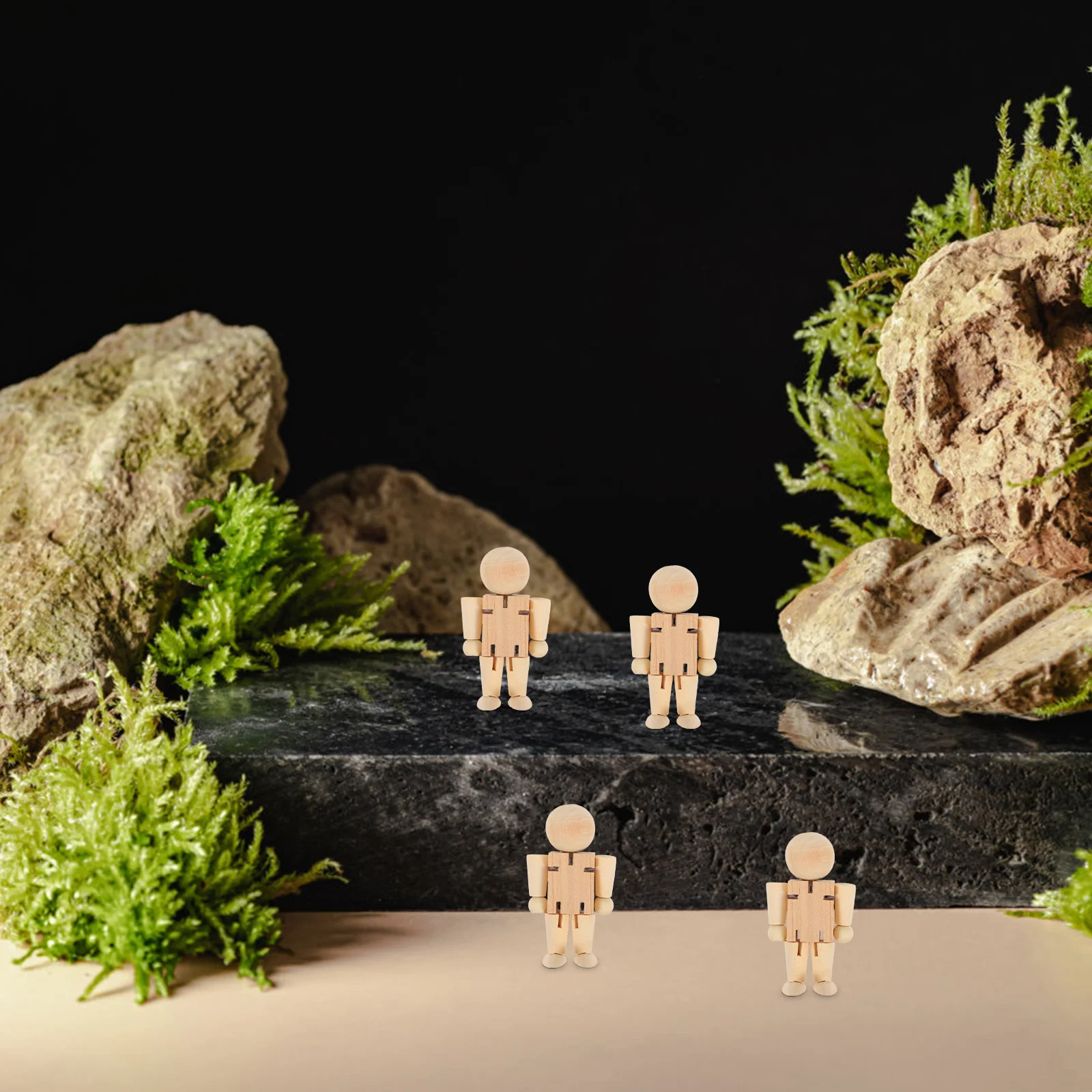 4 pçs de madeira quebra-nozes soldados sem pintura diy pintura criativa kit arte para crianças adultos exclusivo artesanal decorativo madeira