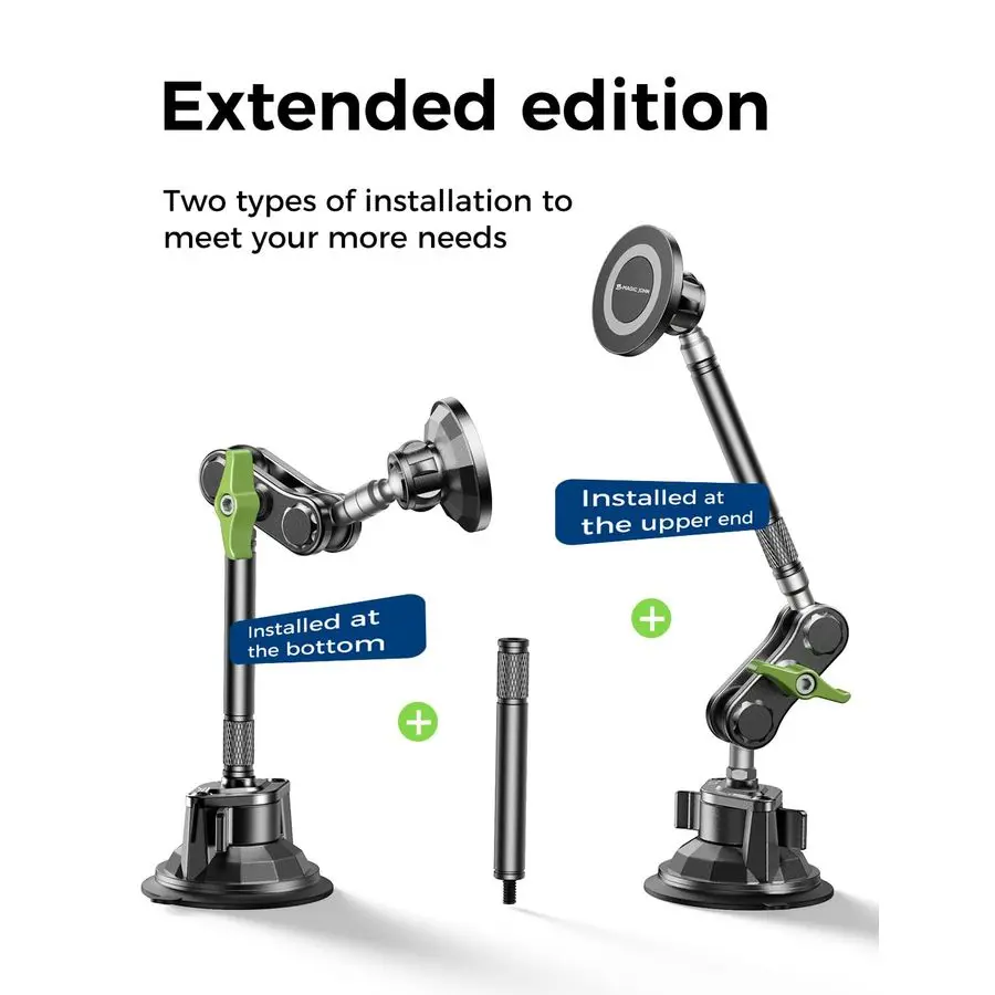 

Magnetic Car Phone Holder Strong SuctionampStrong Magnetic 360 Adjustable Car Phone Mount for Windshield, UltraDurable Metal, Su