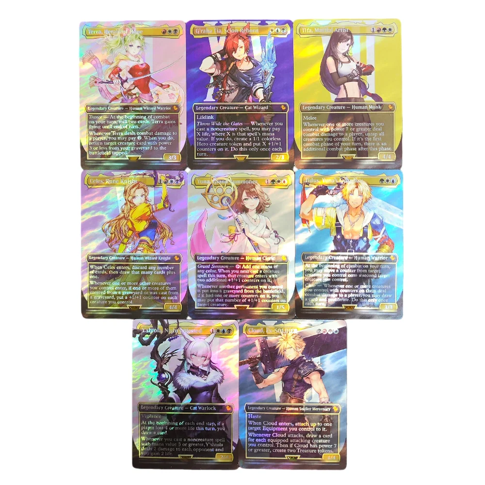 

Коллекционная карточка Proxy TCG Magic Cards FIN FIC Surge Foil: Y'shtola, Night's Blessed Cloud, Ex-SOLDIER Tifa, коллекционная карточка для игры в карты