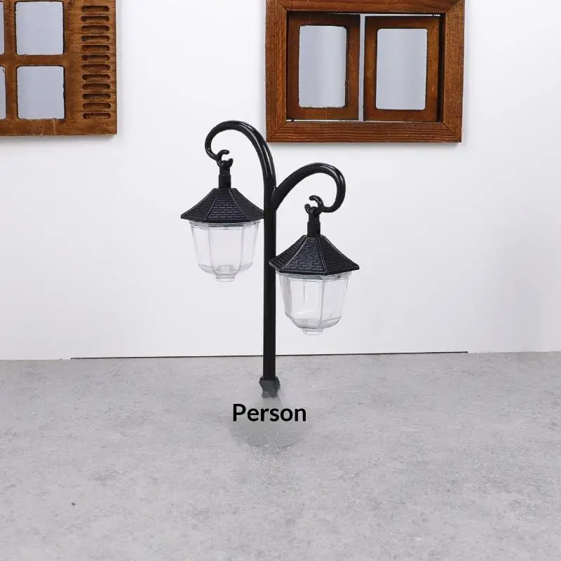 Miniatuur straatverlichting op schaal 1/12 voor poppenhuislandschapsarchitectuur en fantasiespeelsets