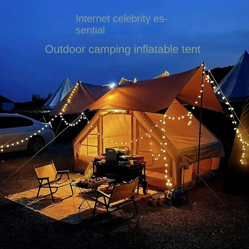 

Outdoor tourism, camping, inflatable tents, self driving, portable car camping, cotton tents, rain and sun protection