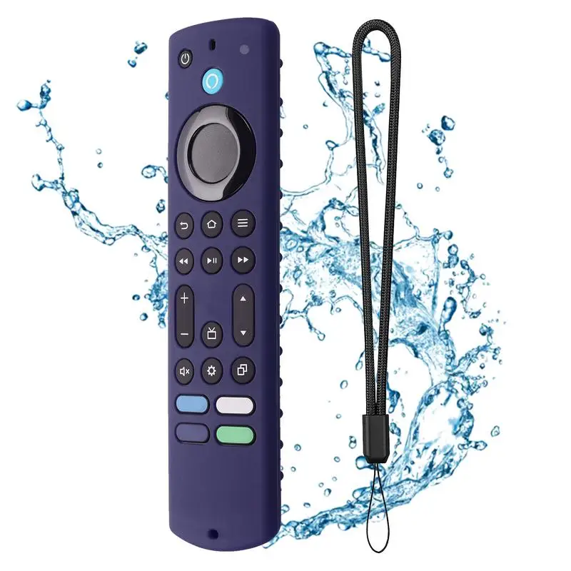 New Silicone Cover ForAmazon Fire TV Stick 4K Max 2023 Streaming Device Soft Remote Case With Lanyard Anti-fall Protective Case