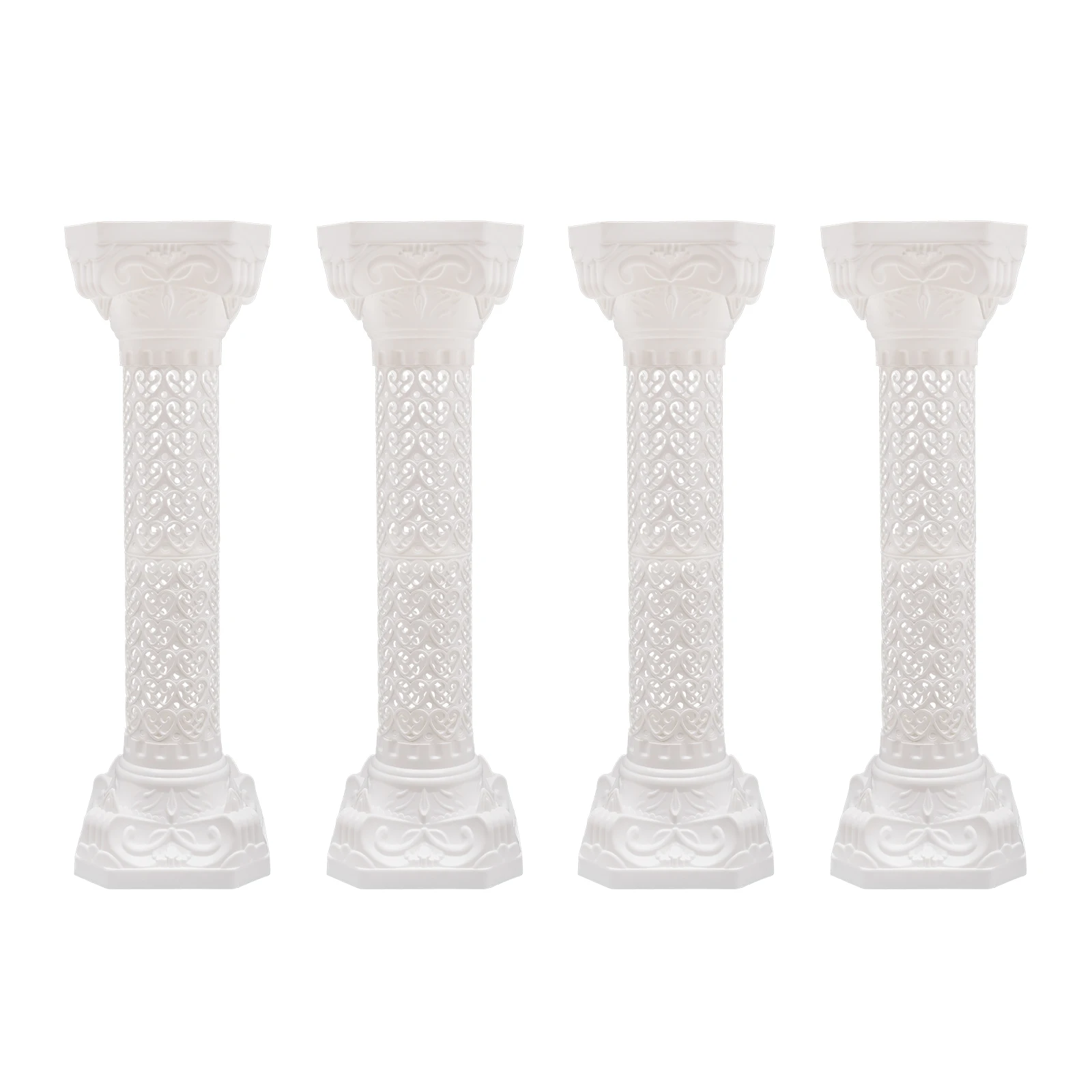 

4PCS Wedding Roman Column Pillars Decoration, Wedding Landscaping Roman Pillar Party Flower Pot Columns Decor