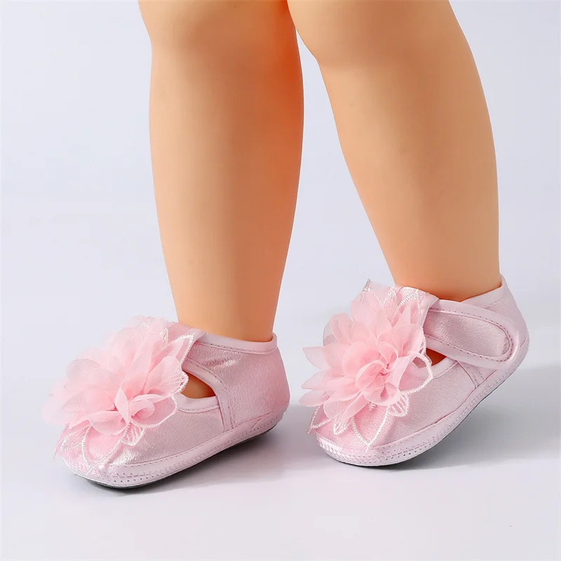 pink infant dress shoes Dressy Pink Leather Soft Sole Baby Girl Crib Shoes with Bow