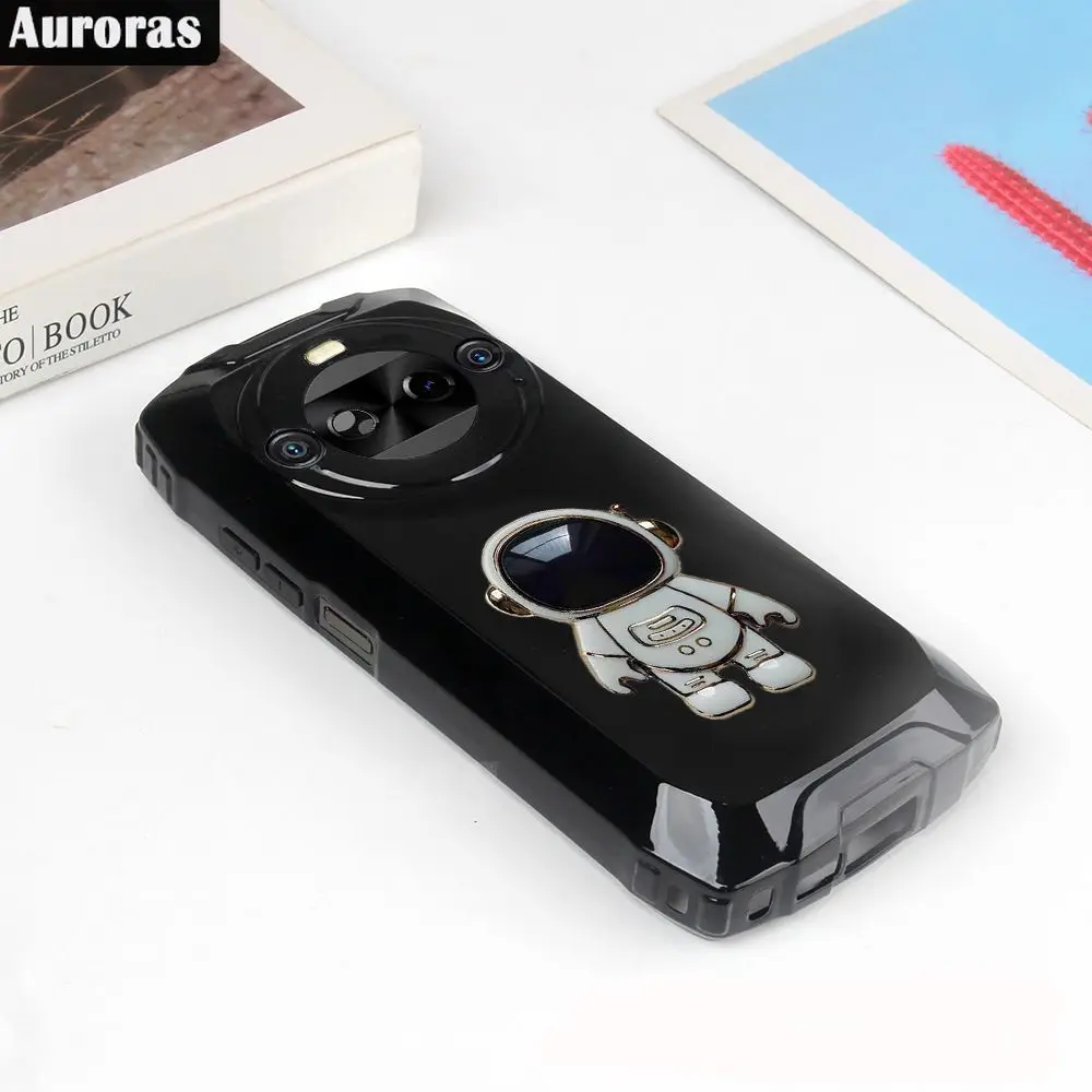 For Blackview BL9000 Pro Case Astronaut Holder Ultra-Thin Silicone Shockproof Shell For BL9000 Blackview BL9000pro Back Cover