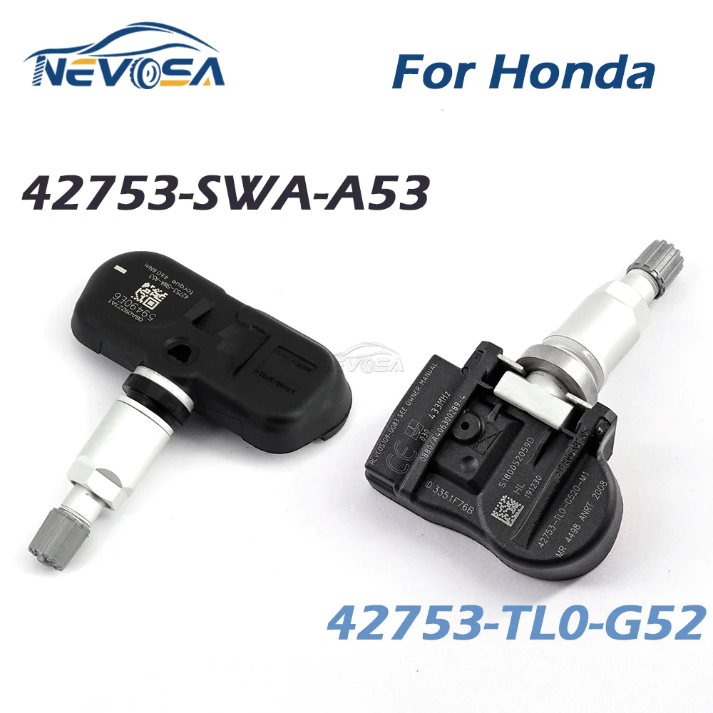 

Датчик TPMS 42753-SWA-A53, 42753-TL0-G52 для Honda Pilot Ridgeline Legend Odyssey Accord Civic, Φ, подходит для S2000 Jazz