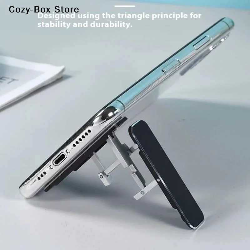 Mini support de téléphone portable pliable et invisible, support de bureau, Angle réglable, matériau en alliage d'aluminium pour téléphone portable, 1/3 pièces