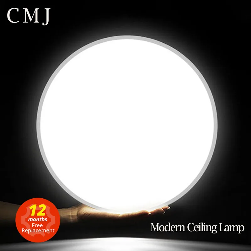 Led Ceiling Lamps Led Panel 220V Modern Ceiling Panel Lights Round 18/30/40/50/72W For Living Room Ceil Wall Lighting Fixture