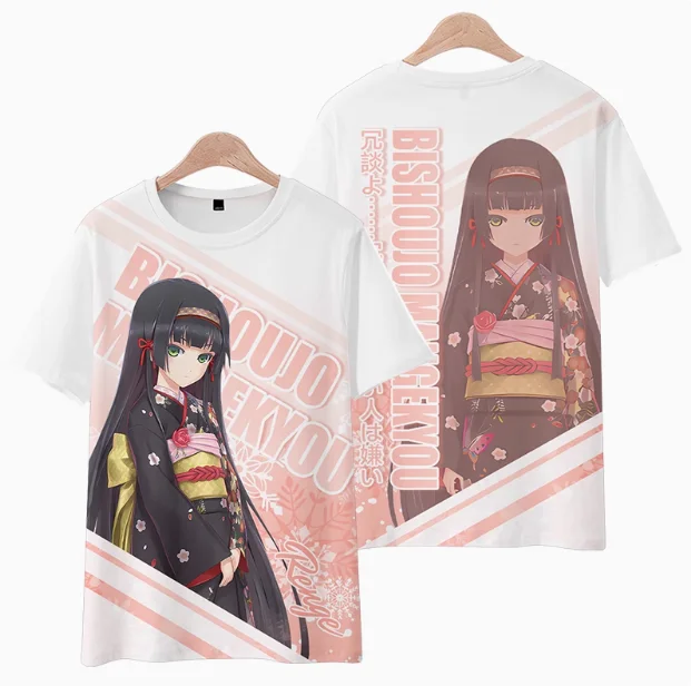 Anime Bishoujo Mangekyou Renge Short Sleeve T-shirt Summer Cosplay Costume Casual Student Loose Tops