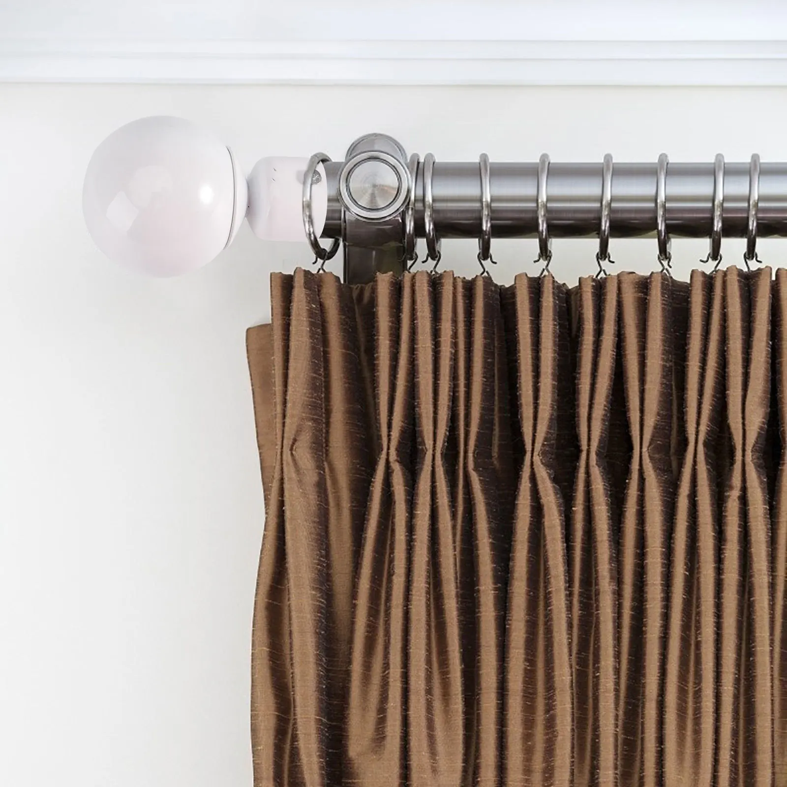 

2Pcs Window Curtain Rod Bracket Decorative Ends Sturdy Curtain Rod Fittings Home Decor Living Room Bedroom Dining