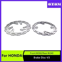 OTOM motocicleta 260mm 240mm Rotor de disco de freno trasero delantero para HONDA CR125R CRF250R CRF450R CRF250RX CRF450RX CRF250X CRF450X