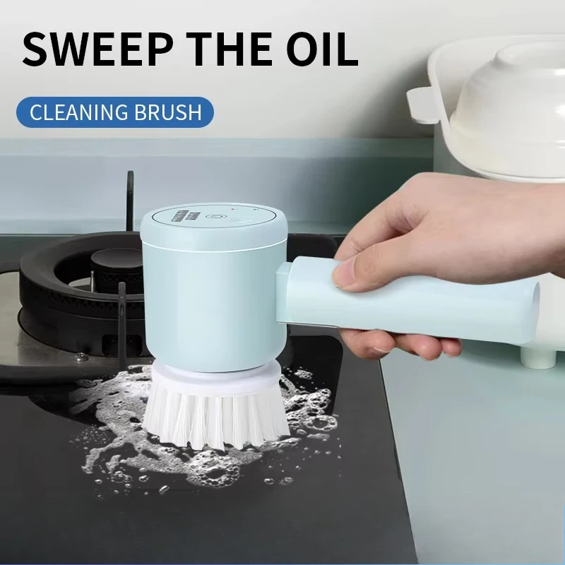 Wireless Handheld Electric dishwasher Kitchen Rechargeable Electric Cleaning Brush Bathroom Tile Professional cleaning Machine image 2