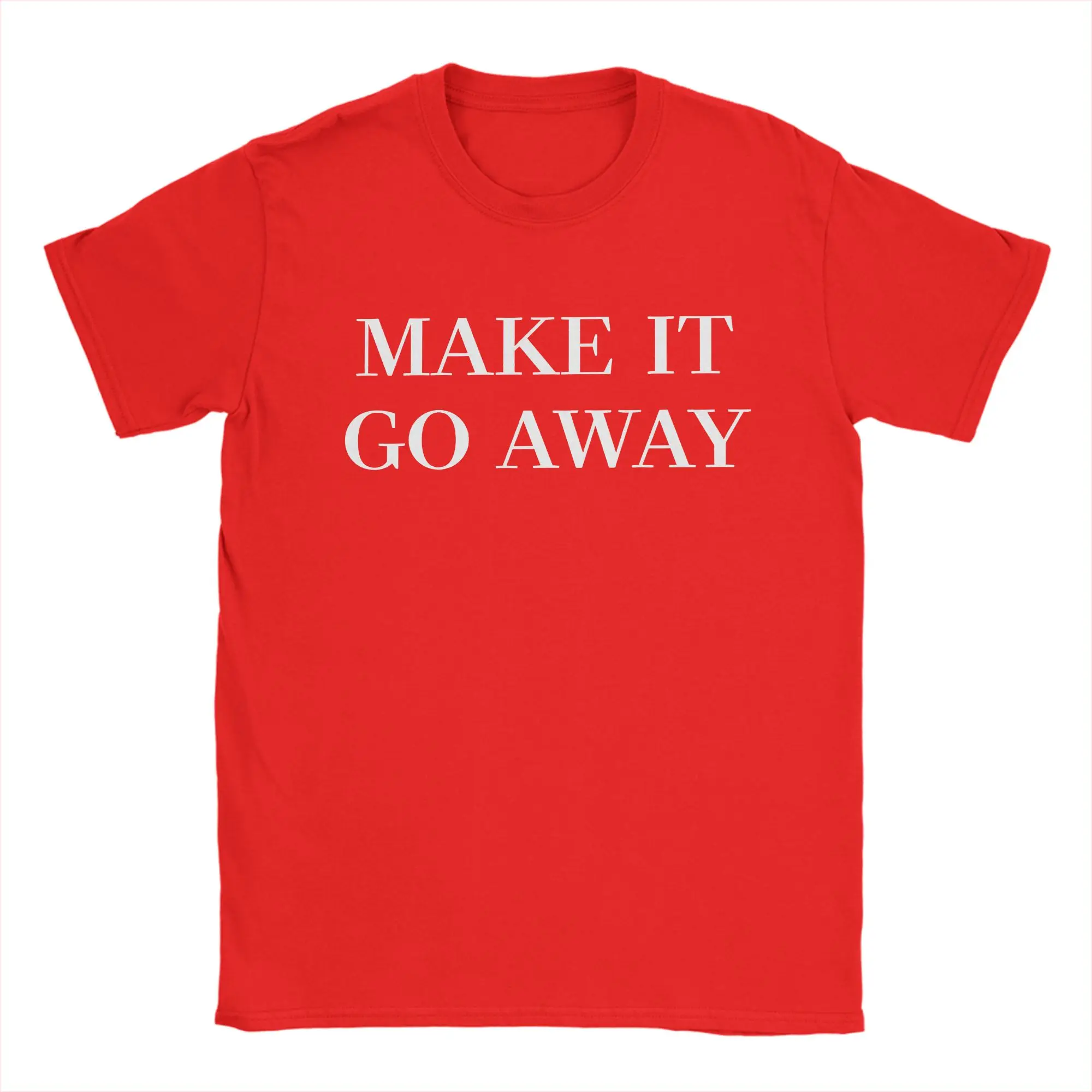 Camiseta Vintage Estilo MAGA con la frase Make It Go Away, Camisetas de Cuello Redondo para Hombre, Greenland Make America Go Away, Camisetas de Algodón para Verano