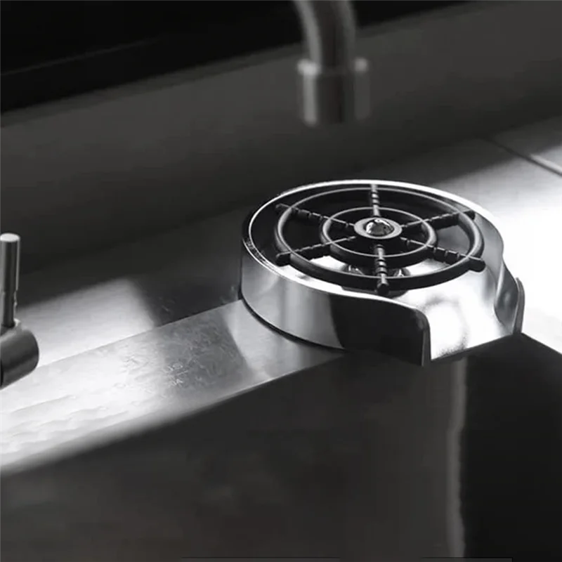 Automatic Glass Rinser Cup Washer for Sink, Sink Glass Rinser, - Sink Cup Rinser, Bottle Washer for Sink, Cup Cleaner