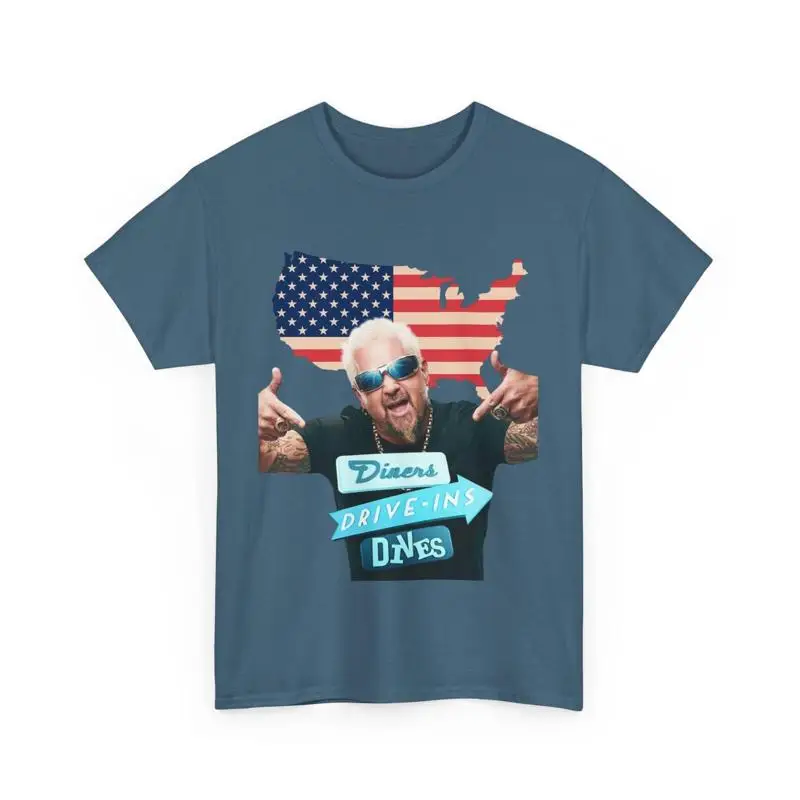 Retro Foodie Tee Diners Drive In Dives Shirt Comfortable Food Lover Top