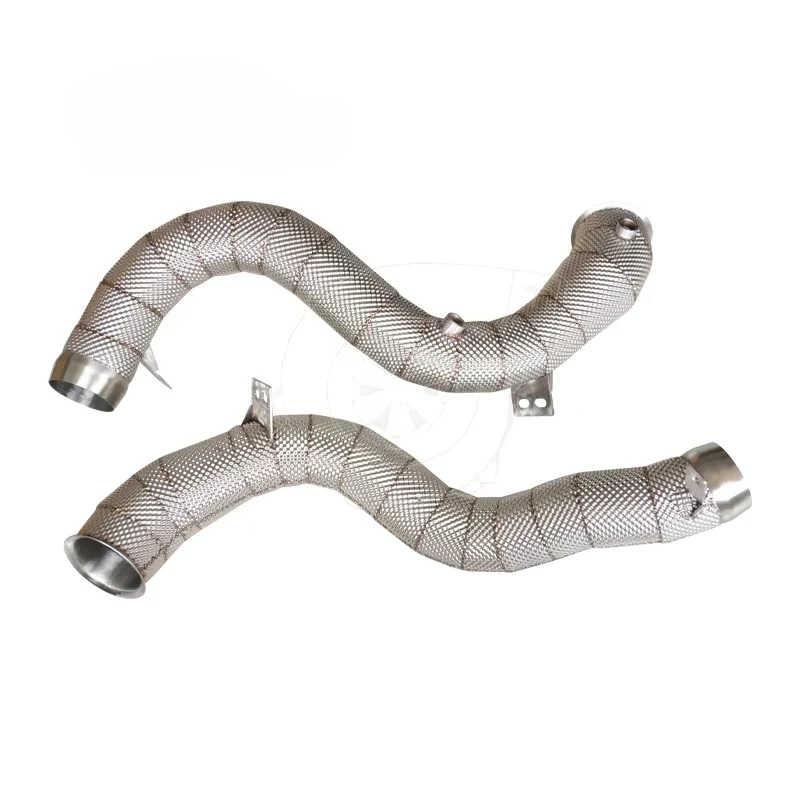 

For MERCEDES GLC63 M177 2018+ Downpipe with Heat Shield