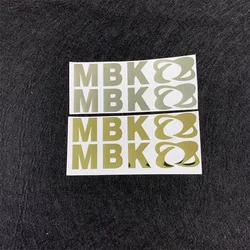 2pcs MBK Metal Sticker Motorcycle Refit Personalized Sticker Motorcycle MBK Logo Decorative Waterproof Decals for MBK