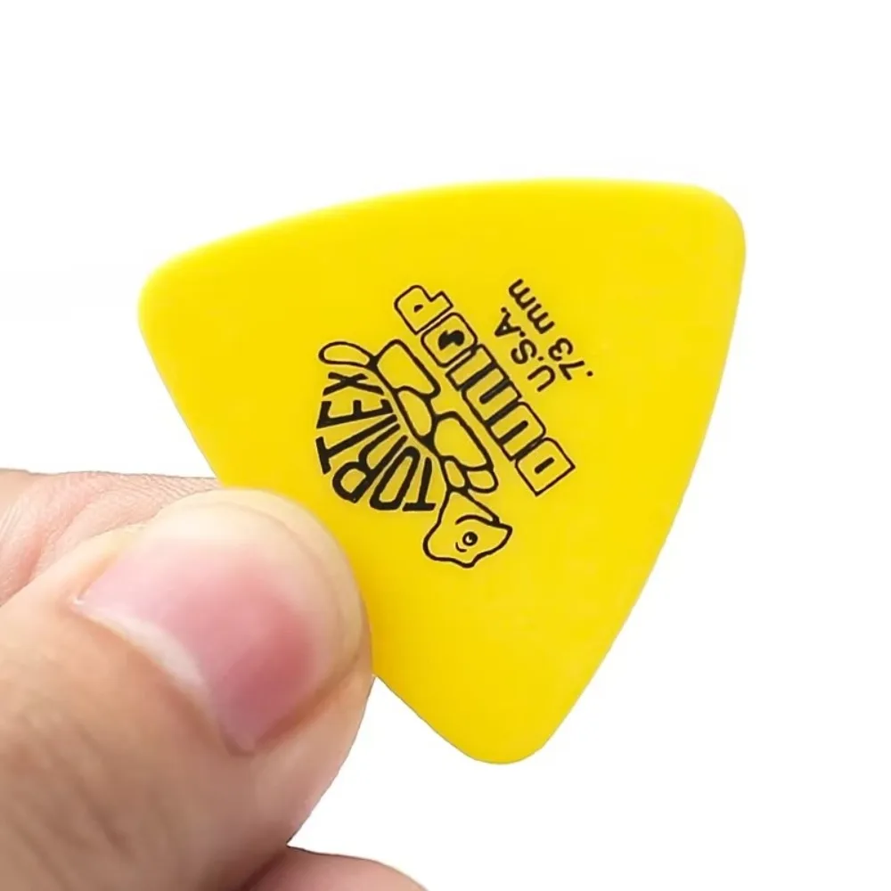 10pcs Delrin Dunlop Guitar Picks 0.5/0.6/0.73/0.88/1.0/1.14MM Anti-slip Style Electric Guitar Picks Triangle Picks view 5