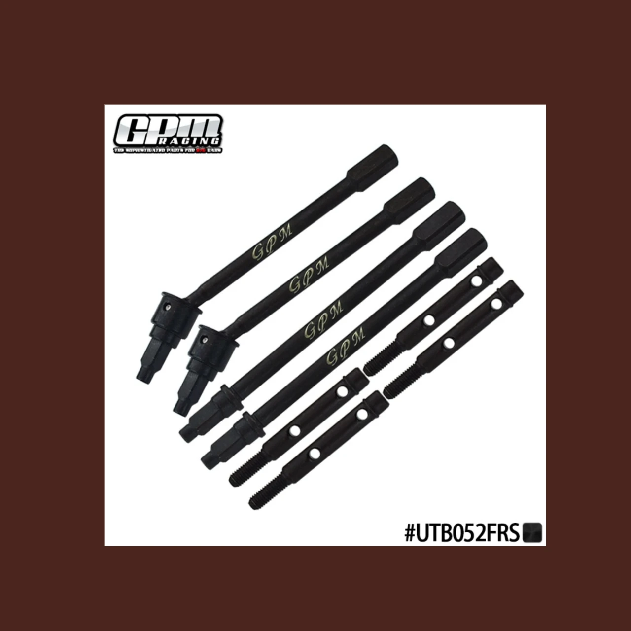 

GPM Medium Carbon Steel Front Cvd And Rear Axle Shafts Set For AXIAL-1/18 UTB18