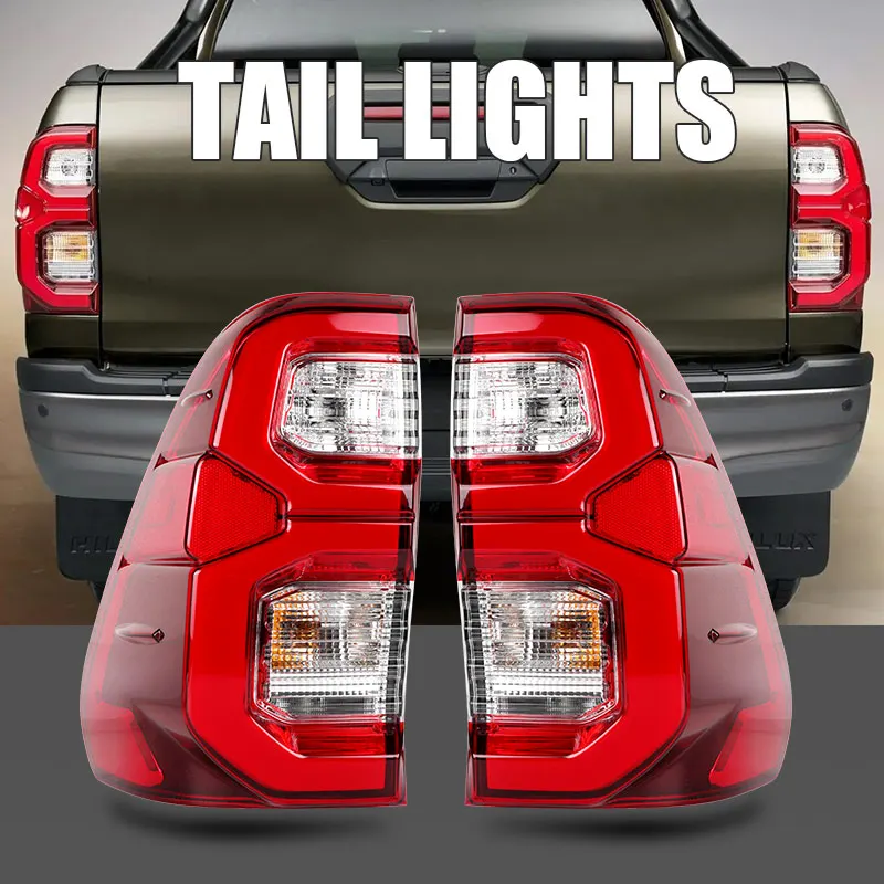 Rear Bumper Brake Light 12V DRL Side Turn Signal Lamp 81550-0K430 for Toyota Hilux TGN126 GUN120 GUN122 2016-2023 LED Taillight