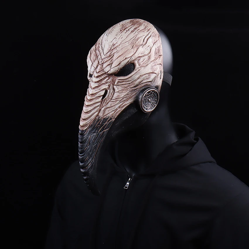 

Маска доктора из латекса в стиле стимпанк, средневековая маска для косплея на Хэллоуин, маска с орлиным носом для карнавала, вечеринки, маскарада, фестиваля, реквизит