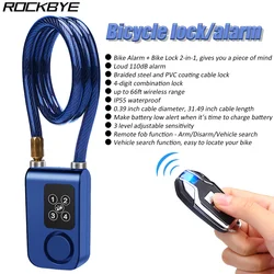 Bicycle Lock, Intelligent Alarm, Bike Accessories, Bluetooth Control, Cell Phone Remote Management IP55 Waterproof