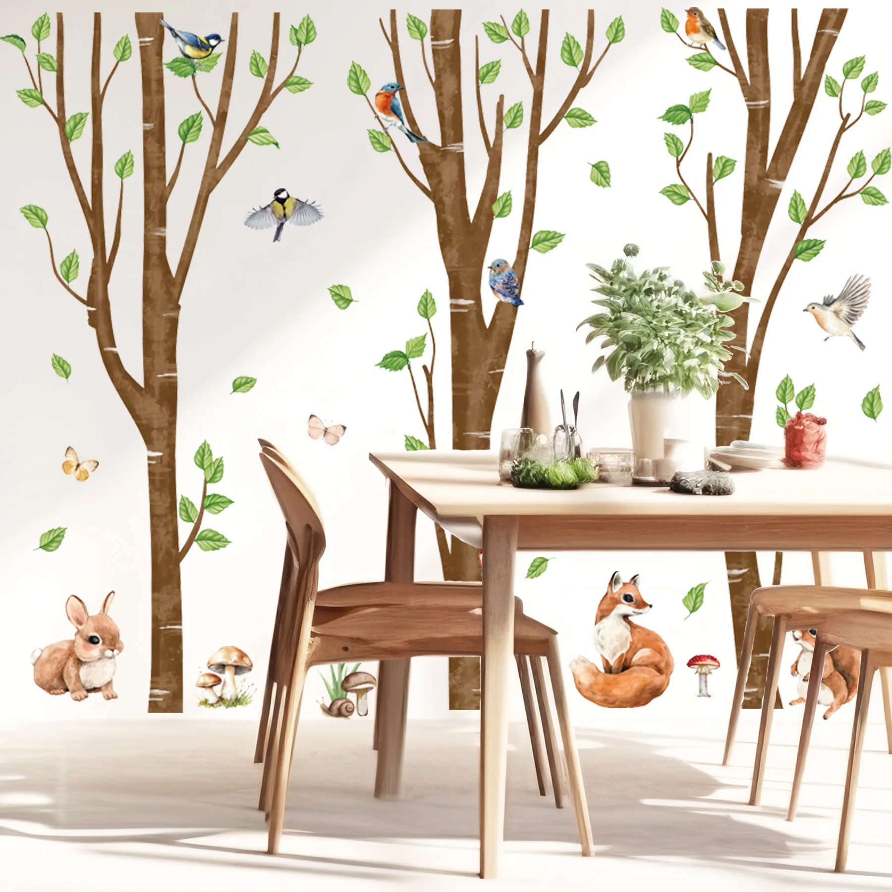 Duża naklejka ścienna z motywe – Baby Nursery Jungle Wallpaper recenzja i cena