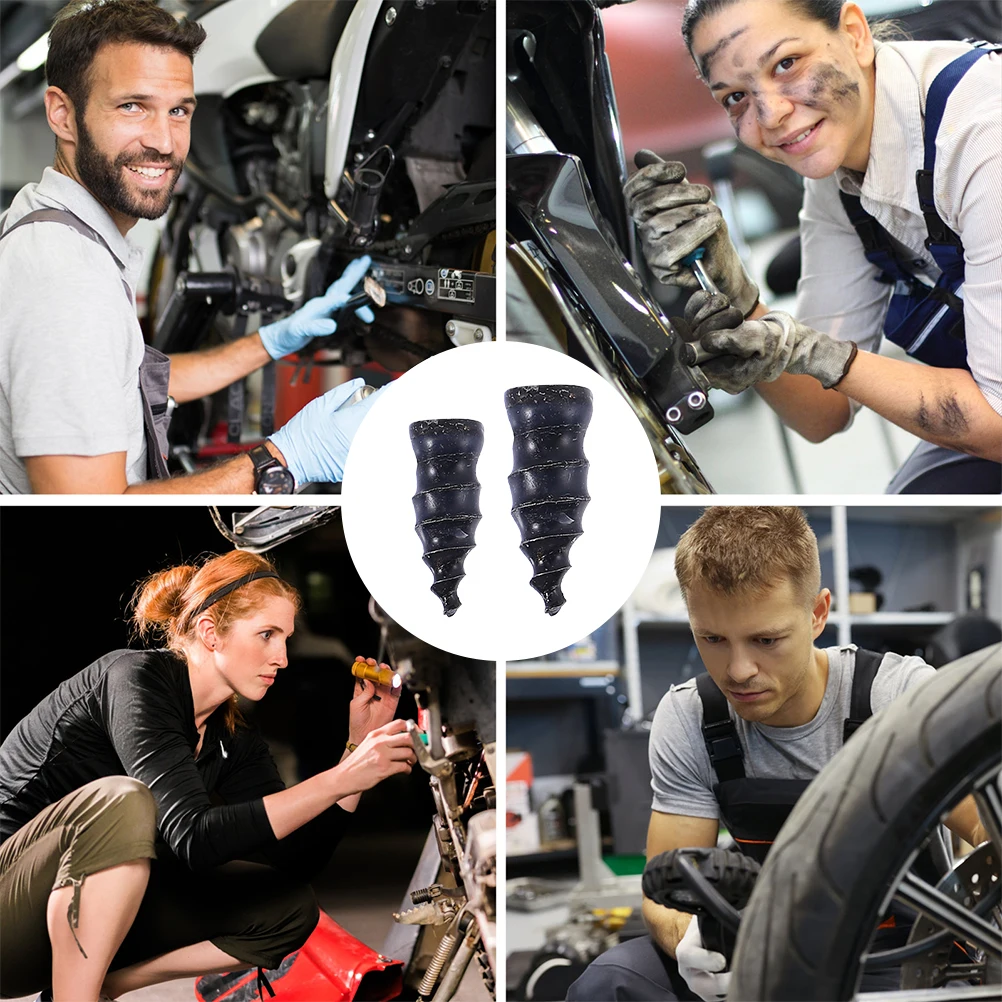

60Pcs Tire Repair Rubber Nails Portable Durable Anti-Slip Repairing Screws for Motorcycle Bike Tire Fix