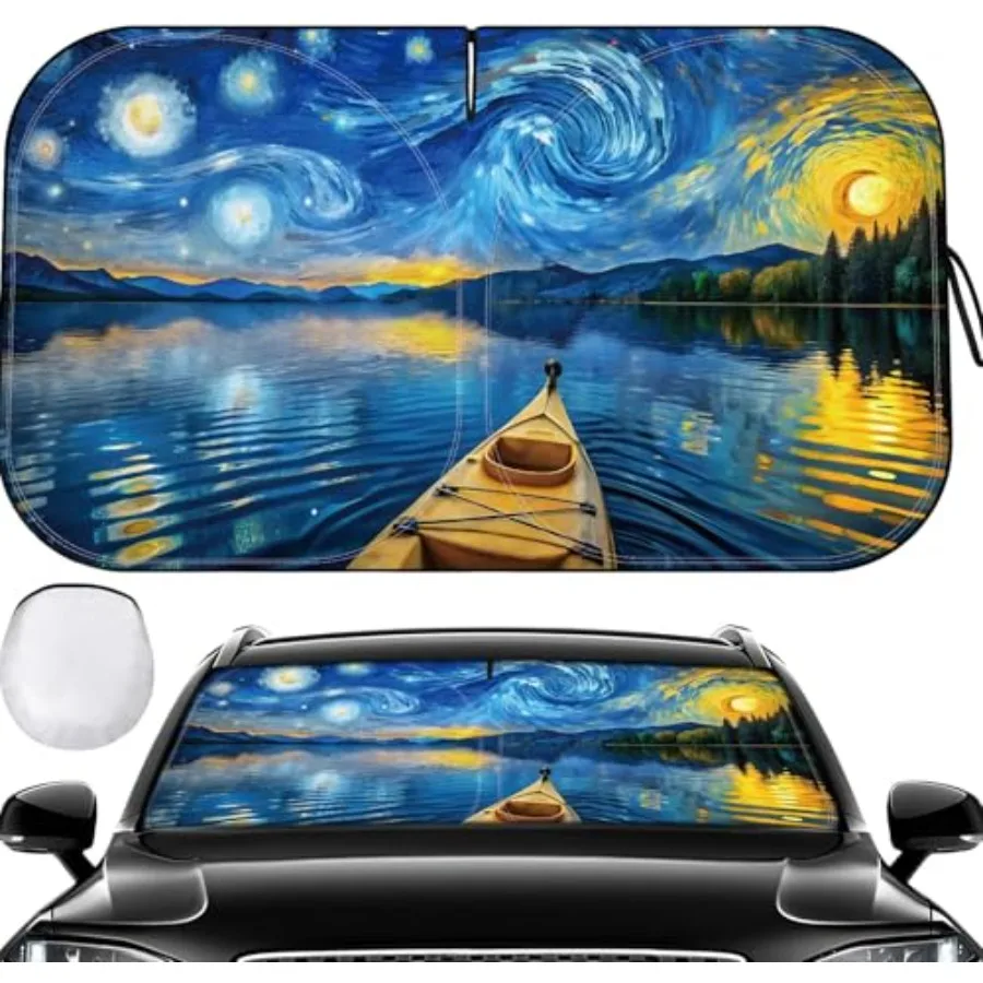 

Windshield Sun Shade - Windshield Sun Shade Foldable Offers Ultimate Protection for Car Interior UV Protection Car