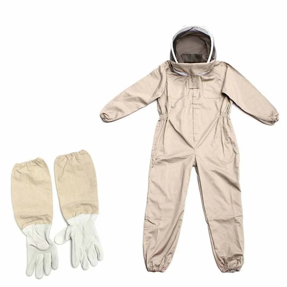 

Ventilated Design Beekeeping Protective Suits Professional Grade Durable Bee Suit with Gloves Full Body Coverage