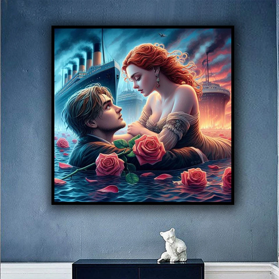 Romantic Classic Eternal Love diy diamond painting new 2025 Full Diamond Art jewelry cross stitch Embroidery portrait Home Decor