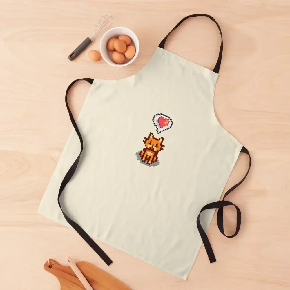 

Stardew Valley Happy Cat Apron Customizable Chef Uniform For Men Kitchen For Women Kitchen Handle For Women Apron