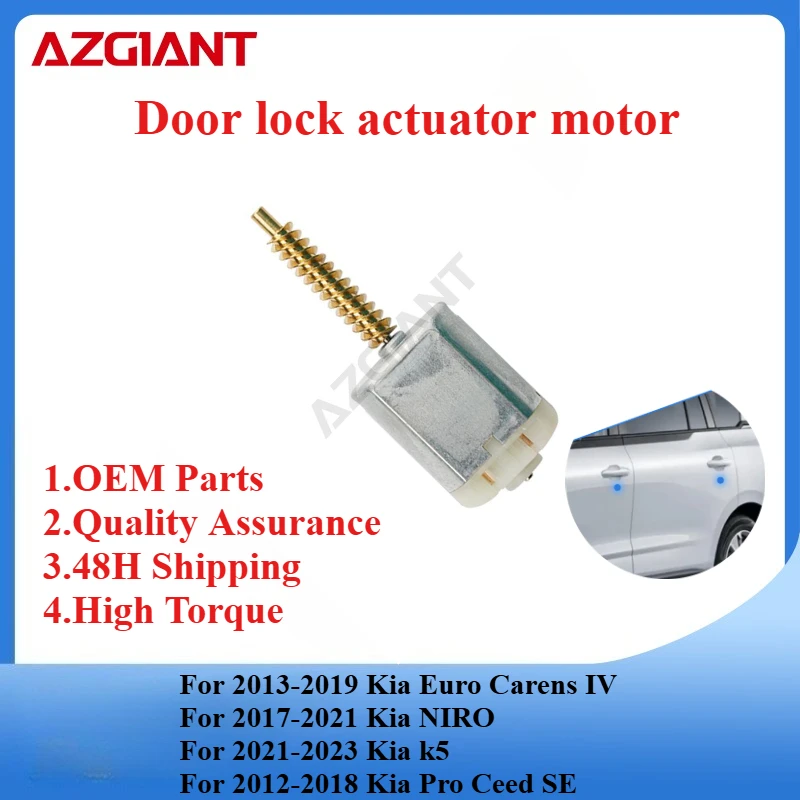 

AZGIANT FC-280SC-20150 VD355121 Car door lock motor for Kia Euro Carens IV/NIRO/k5/ Pro Ceed SE New Carbon Brush Actuator OEM