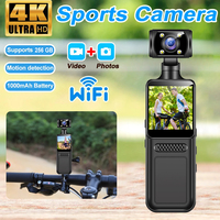 4K Ultra HD WiFi Mini Camera 180 Rotatable Sports Camera DV Video Recorder Night Vision Police BodyCam Small Bike Camcorder