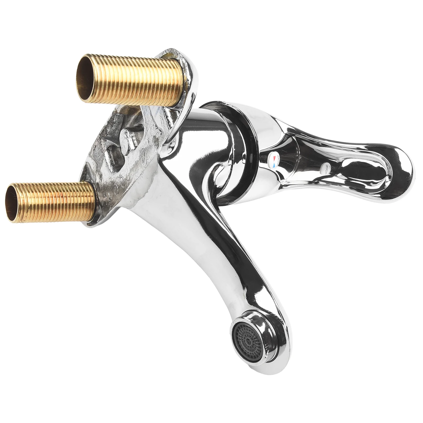 

Water Valve Switch Faucet Hot And Cold Replacement Silver Handle 10.5*14.1cm Bathroom Electroplating High Quality