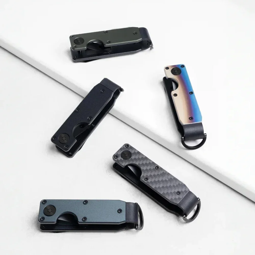 Organizer na klucze Rfid z włókna węglowego Portfel męski Metalowy brelok do kluczy Etui na klucze 2-6 Brelok do kluczy Etui na klucze Luksusowy projektant — zdjęcie 3