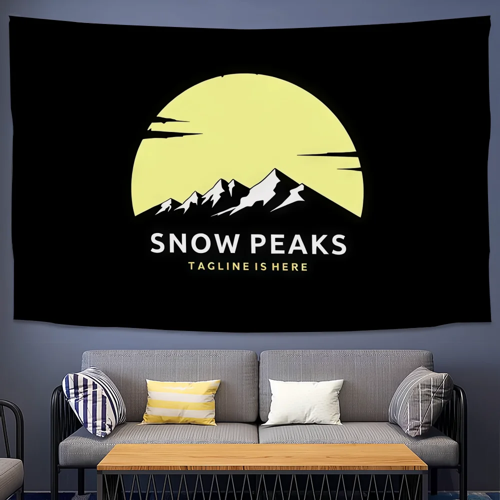 موضة في الهواء الطلق S-الثلج P-الذروة شعار العلم للتخييم في الهواء الطلق بار نزهة ديكور منزلي للحفلات الحلي راية